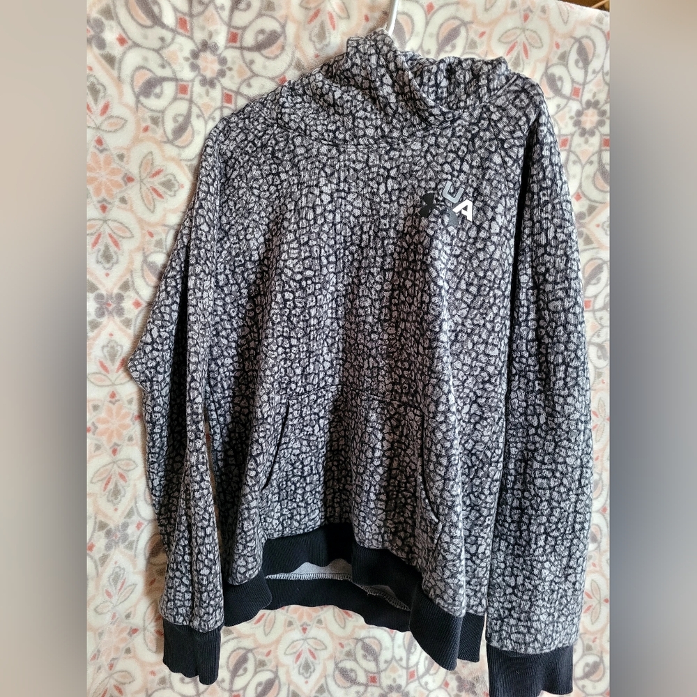 Under Armour Black and Gray Kids Hoodie